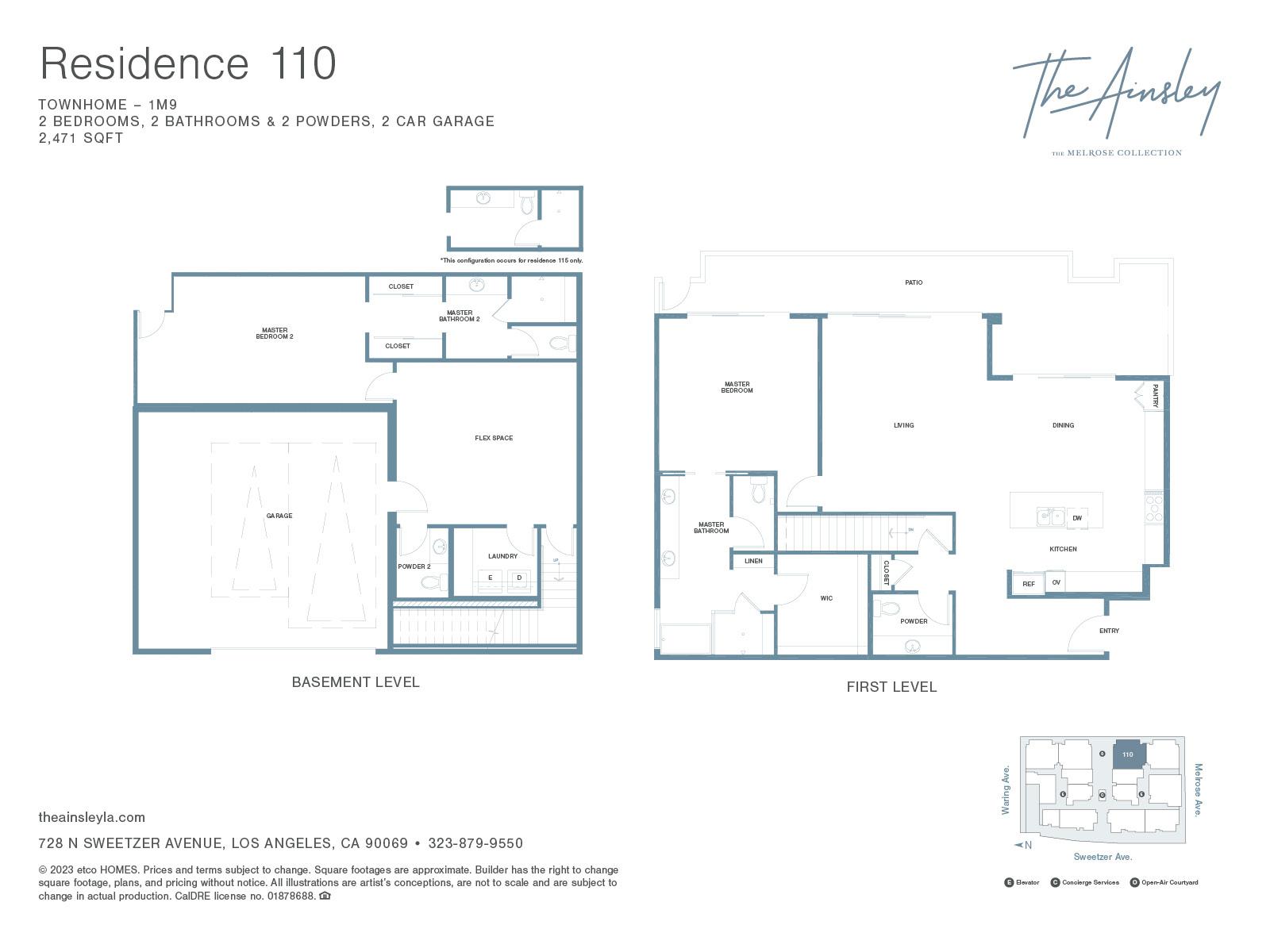 THE AINSLEY - RESIDENCE 110